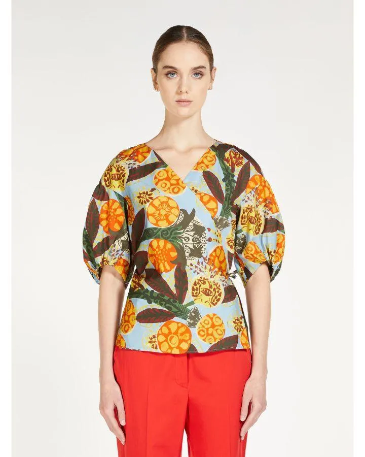Agenta Wrap Blouse