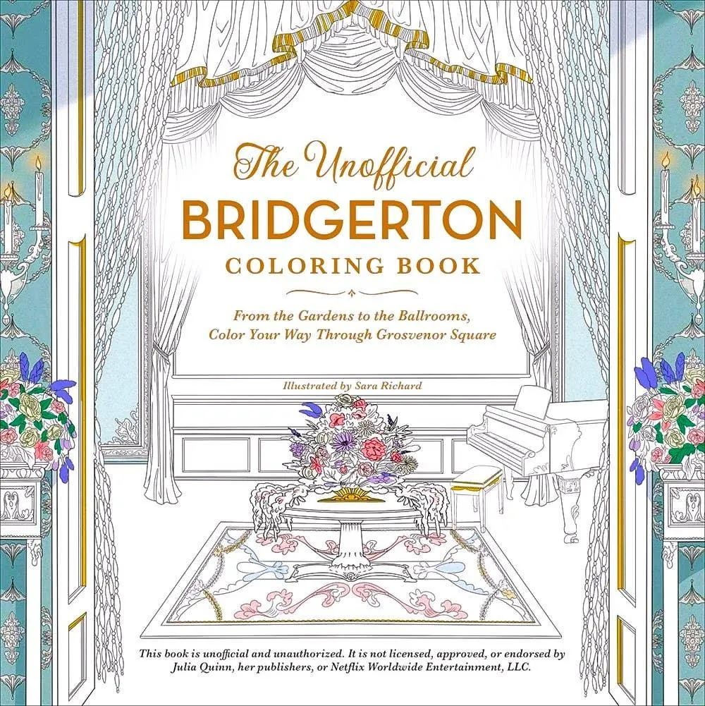 Bridgerton Coloring Book: From the Gardens to the Ballrooms