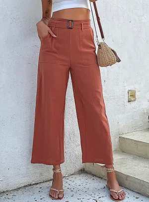 Cotton Trousers Casual Wide-leg Trousers