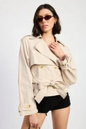 Cropped Trench Coat