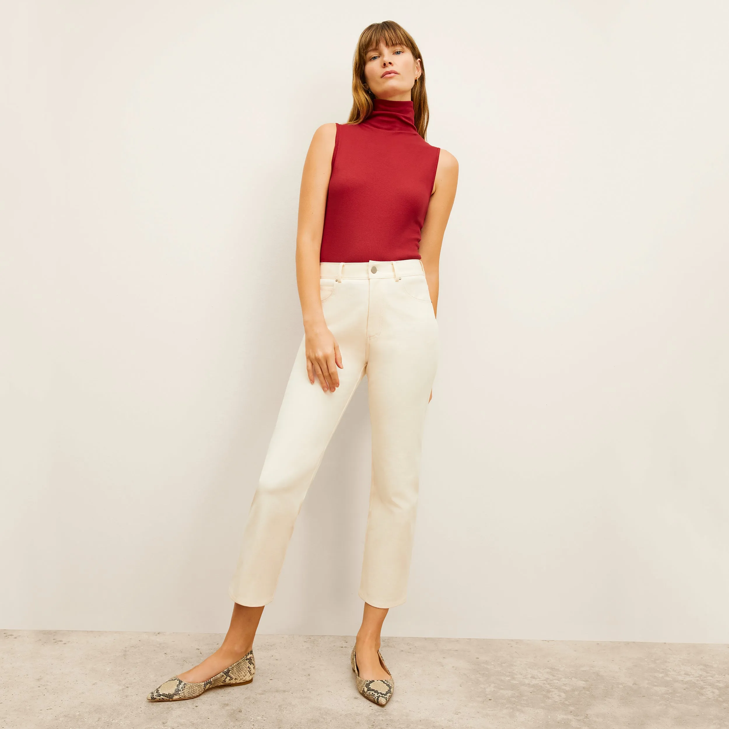 Daria '90s Jean - Eco Better Than Denim :: Bright Ivory