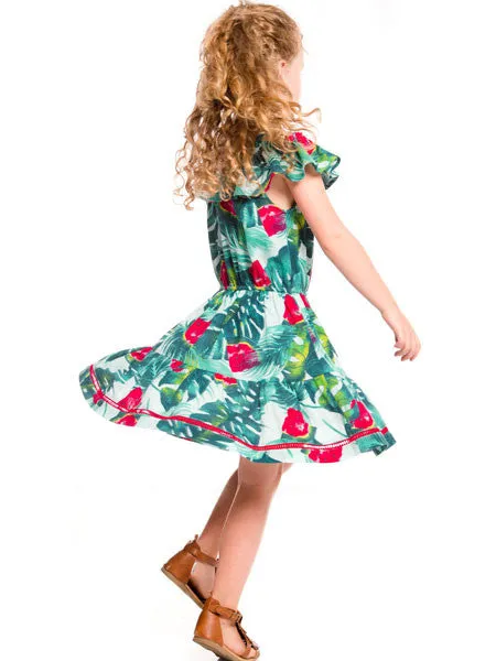 Deux Par Deux Watermelon Printed Dress Sizes 4, 5, 6