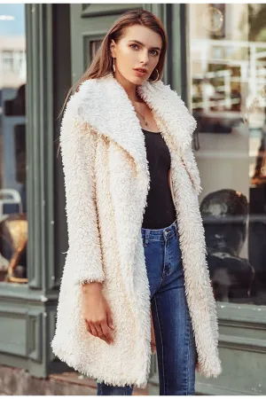 Double Breasted Fur Coat