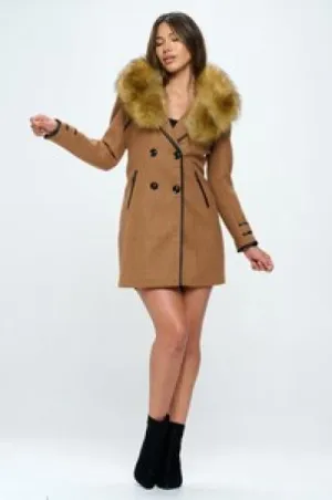 Dream On Adele Coat - Camel -