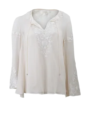 Embroidered Peasant Blouse