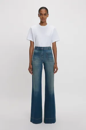 Exclusive Alina High Waisted Stretch Jean In Mid Blue