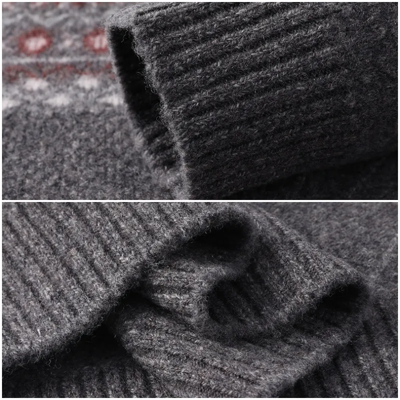 Franco Bianchi Half Zip Wool Sweater
