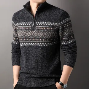 Franco Bianchi Half Zip Wool Sweater