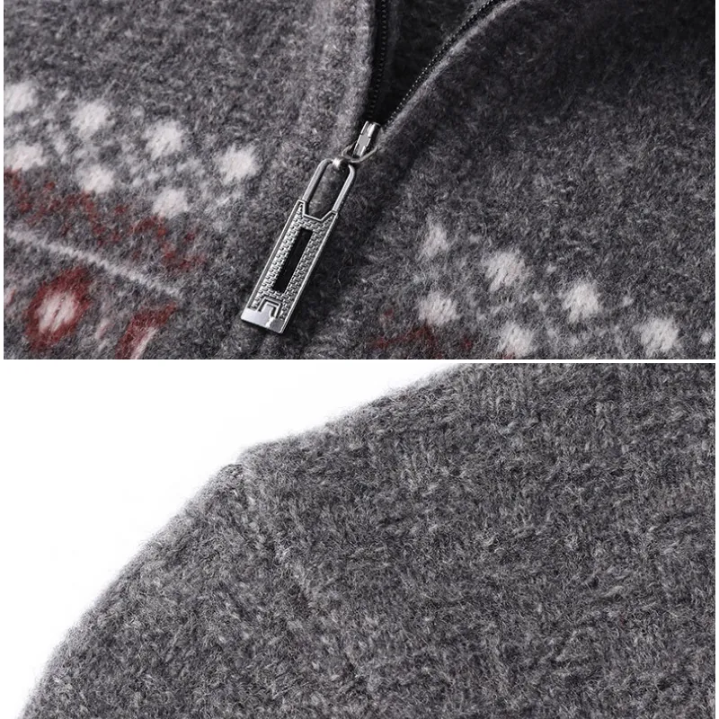 Franco Bianchi Half Zip Wool Sweater