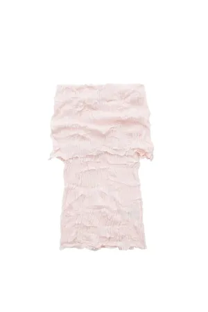 'Galina'  Textured Shoulder-Bare Knitted Top