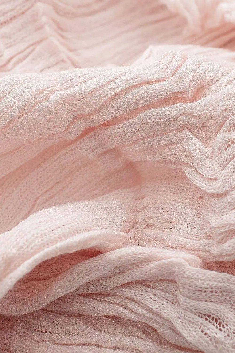 'Galina'  Textured Shoulder-Bare Knitted Top