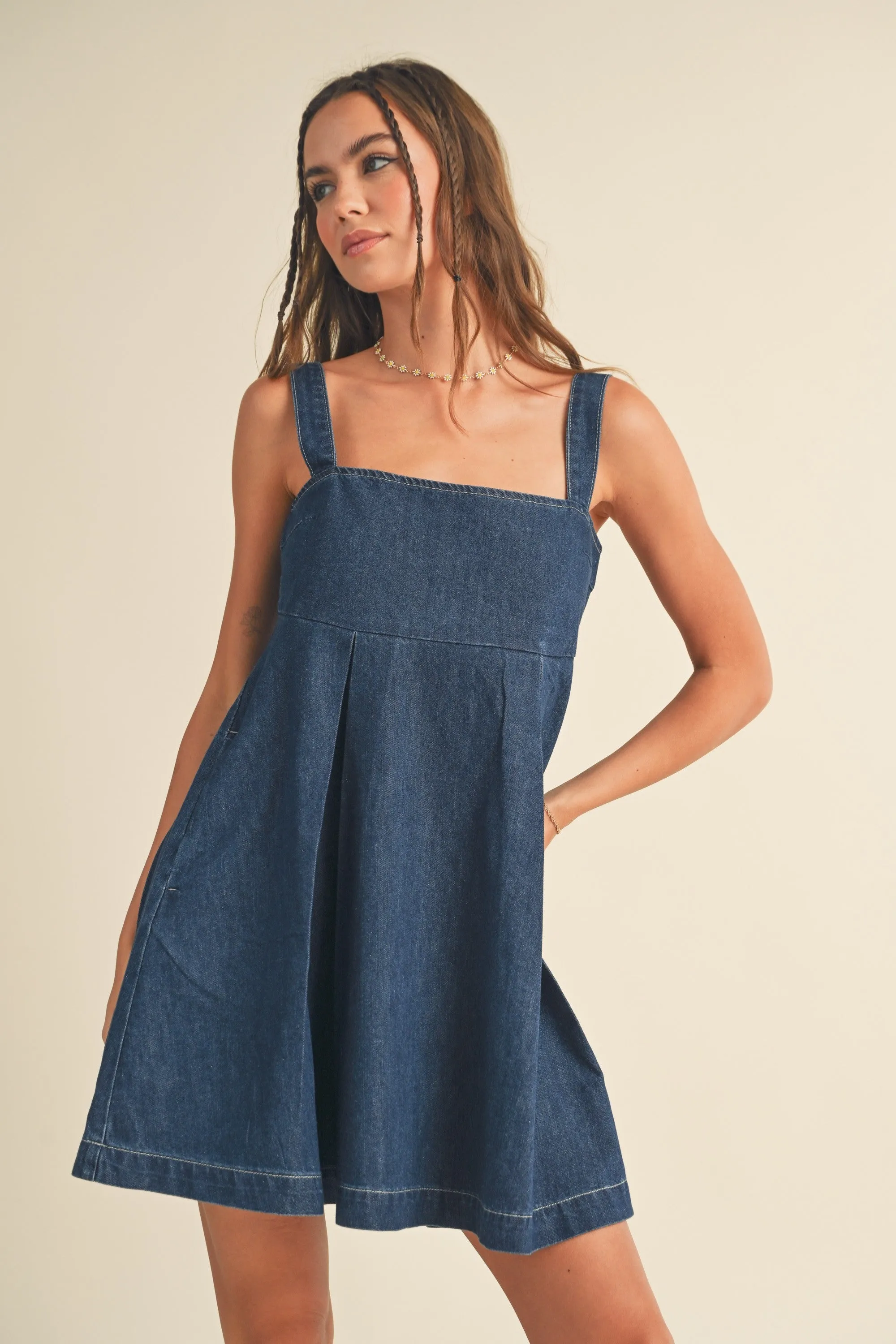 Hannah Denim Mini Dress
