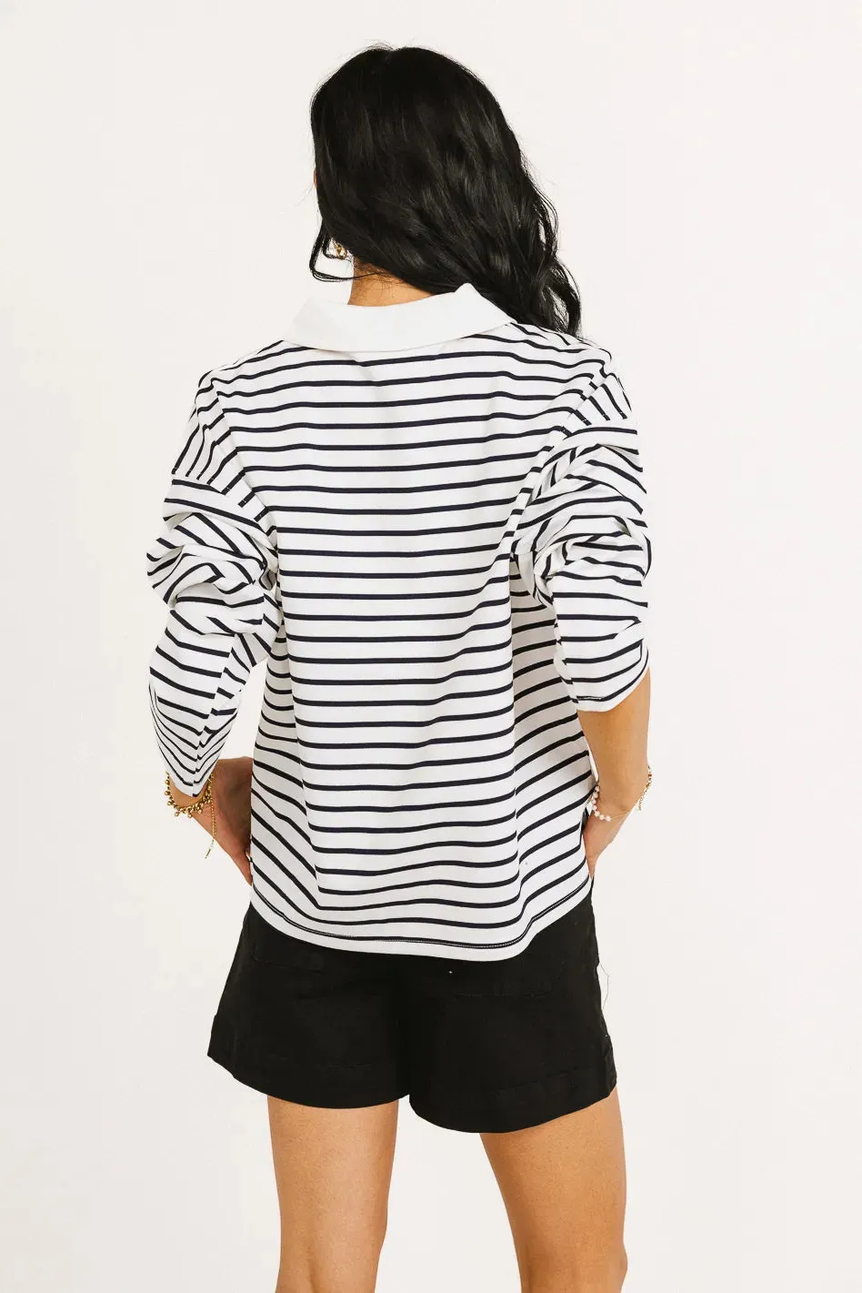 Layla Collared Striped Top