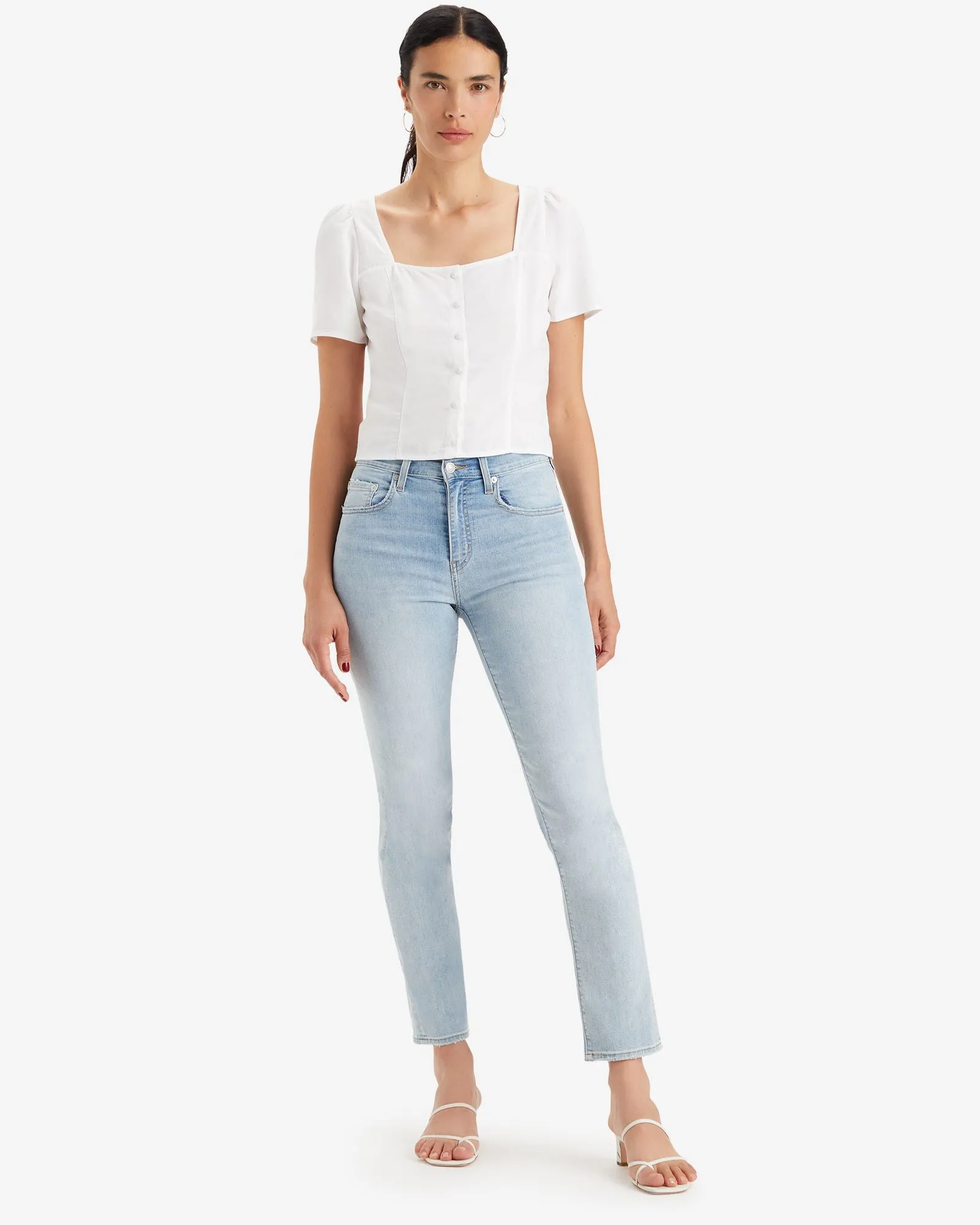 Levi's® Womens 724 Performance Cool High Rise Straight Leg Jeans - Bright In Blue