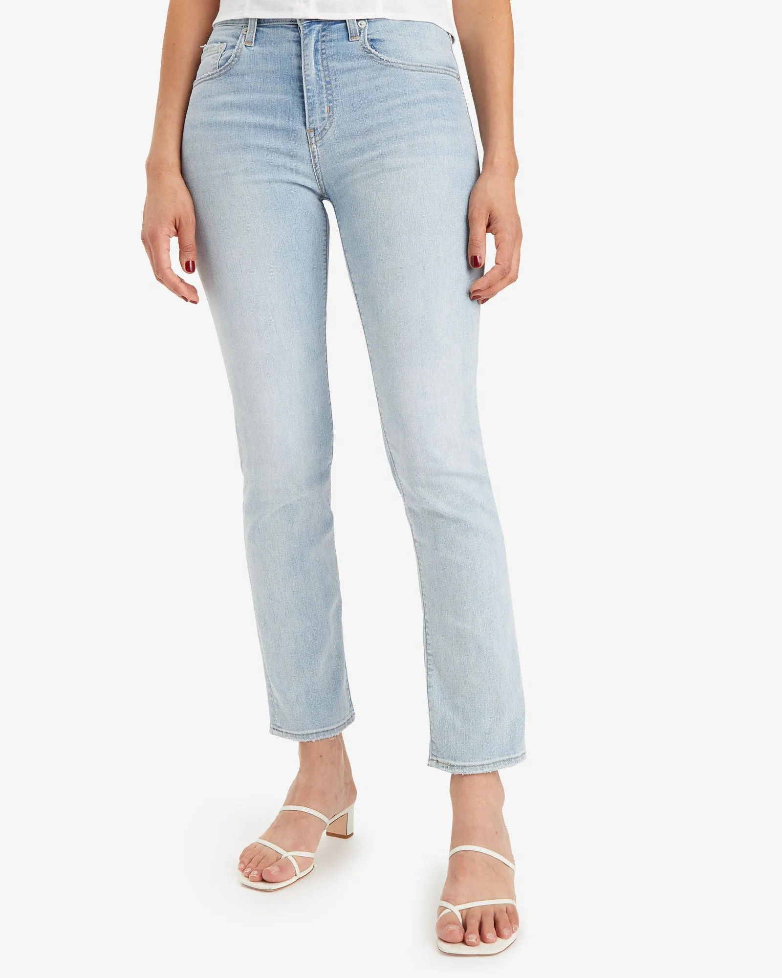 Levi's® Womens 724 Performance Cool High Rise Straight Leg Jeans - Bright In Blue