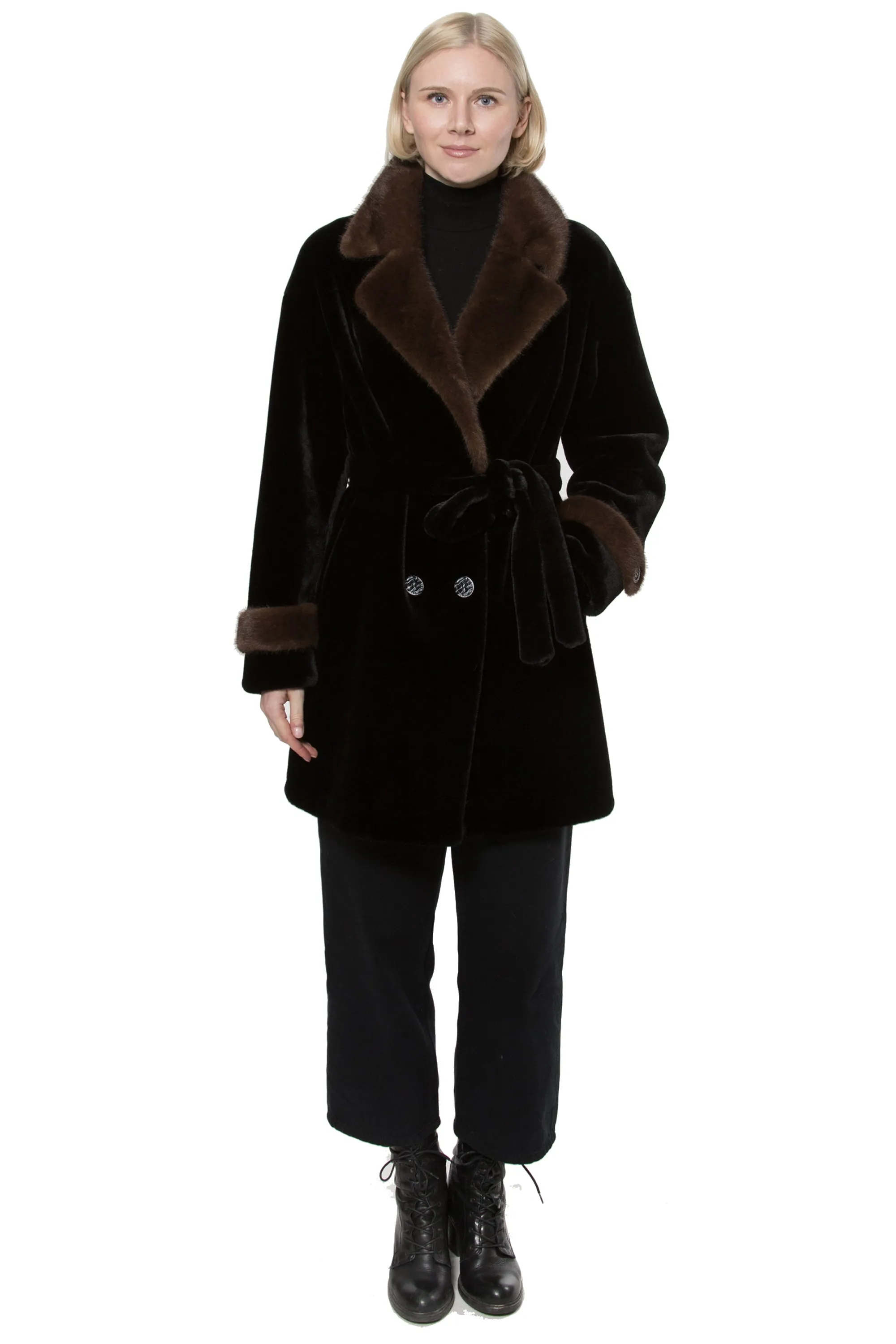 LUCIA - Faux Fur Long Coat