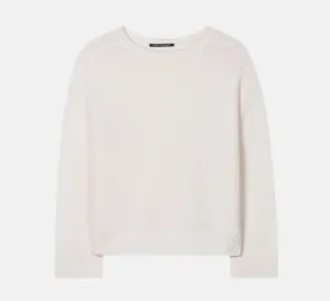 Luisa Cerano - Cashmere Wool Crew Sweater in Eggshell
