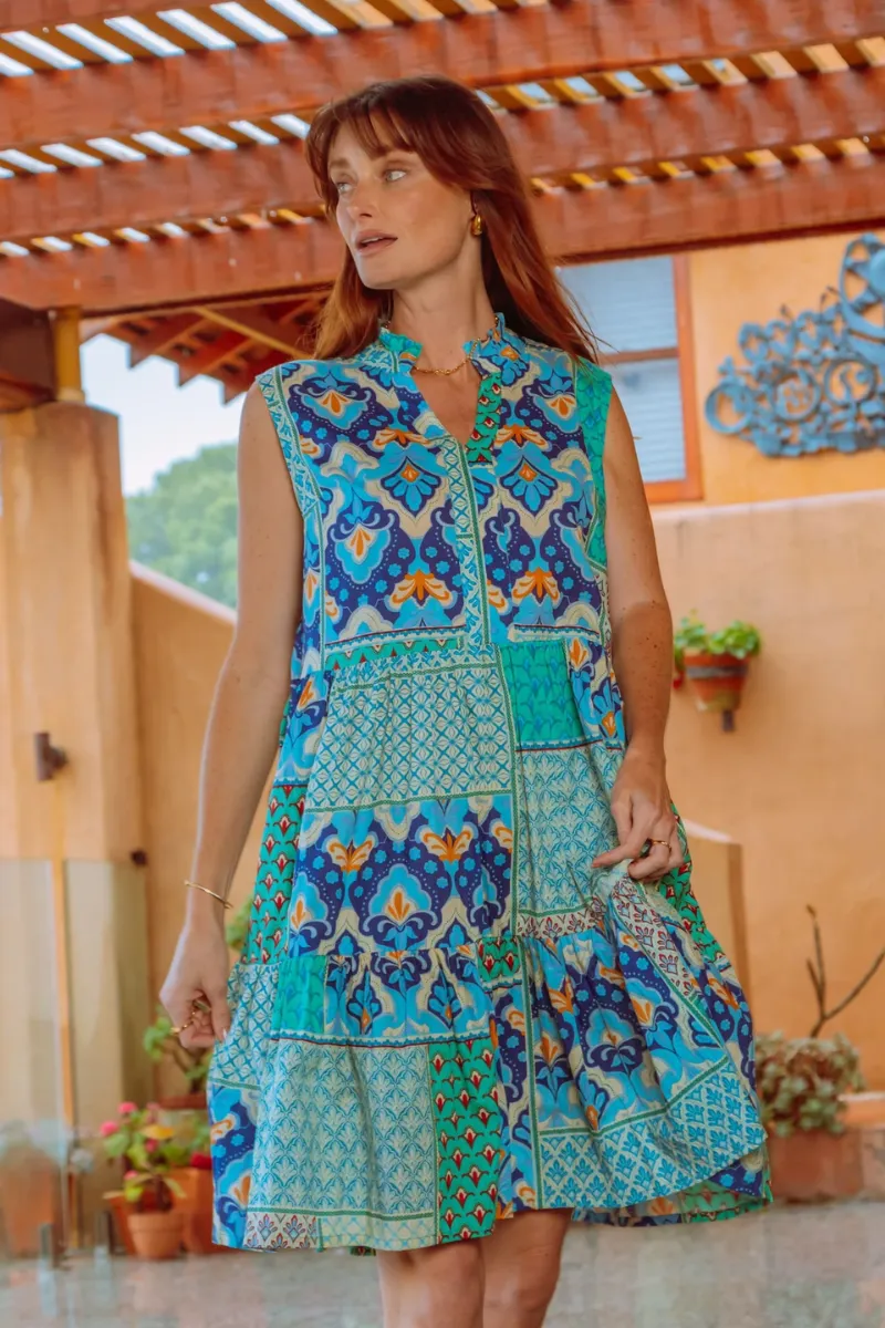 Lulalife Maya Sundress- Lagoon
