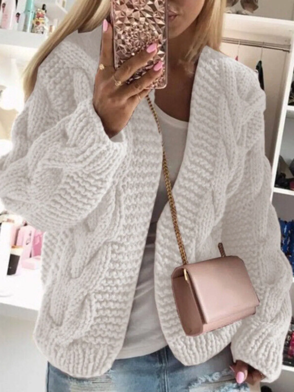 Mommy and Me Wrapped In Coziness Cable Knit Sweater