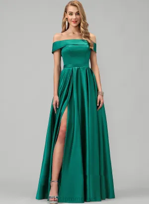 Neckline Length Satin Sleeveless Fabric Off-the-Shoulder Floor-Length BackStyle Straps&Sleeves Hedda Knee Length V-Neck Bridesmaid Dresses