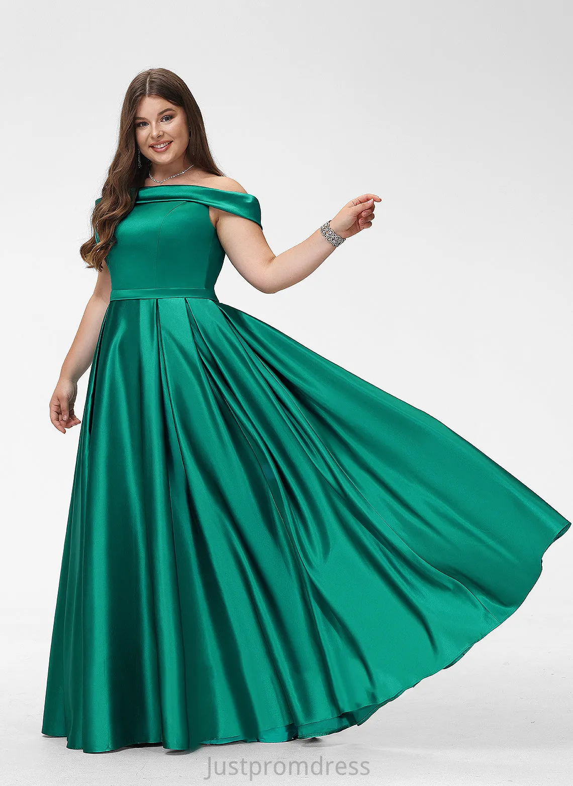 Neckline Length Satin Sleeveless Fabric Off-the-Shoulder Floor-Length BackStyle Straps&Sleeves Hedda Knee Length V-Neck Bridesmaid Dresses