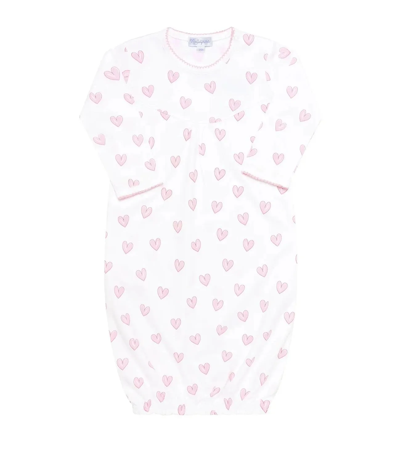 Pink Heart Print Gown