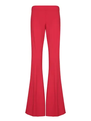 Red Cady Flare Pants