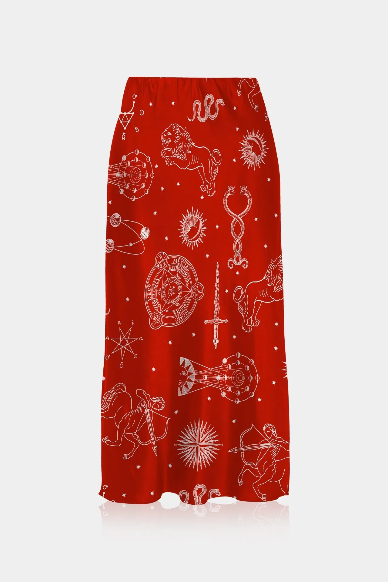 Red Midi Pencil Skirts For Women