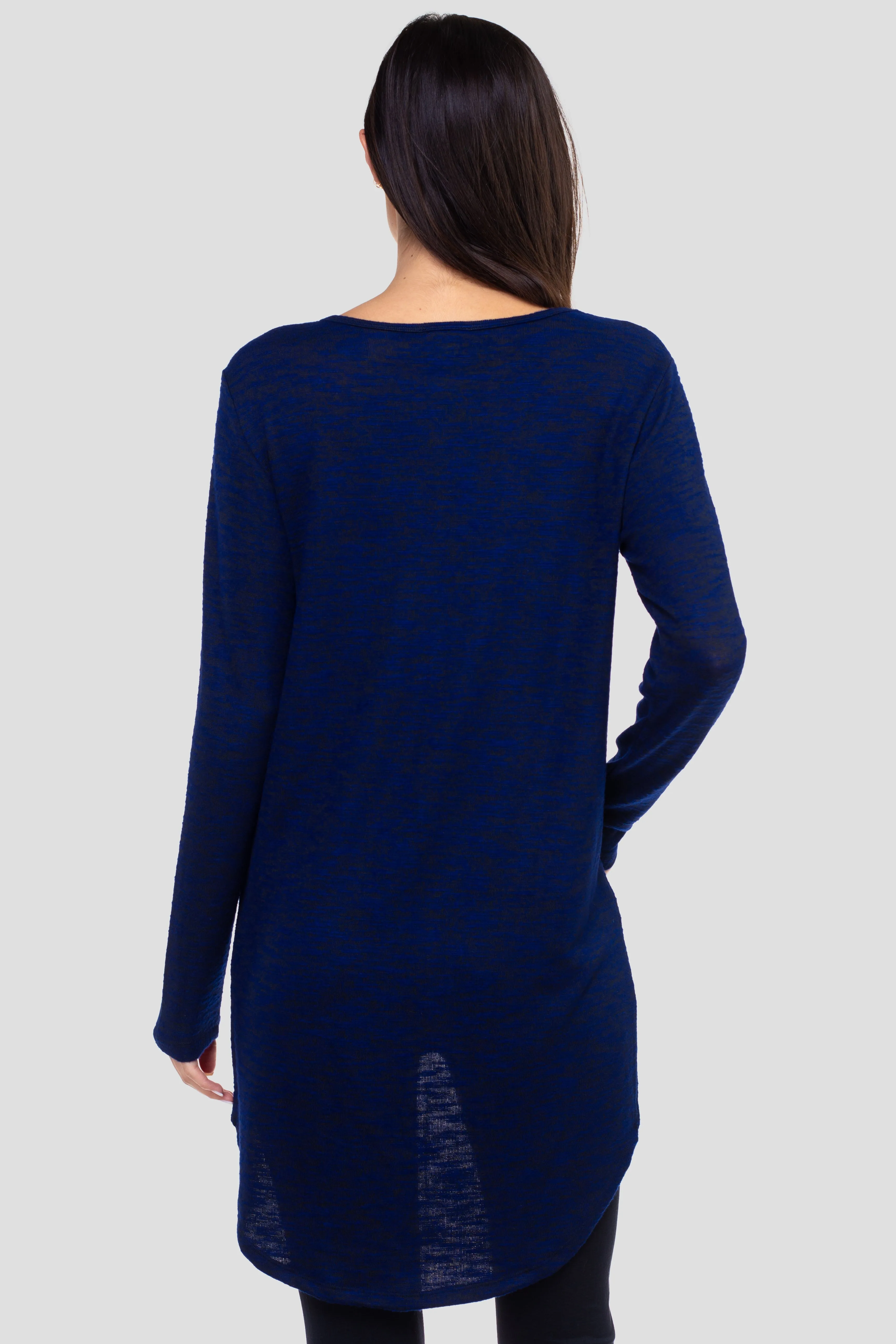 Surplice Wrap Tunic Sweater Top