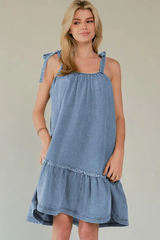 Tie Shoulder Cami Sundress