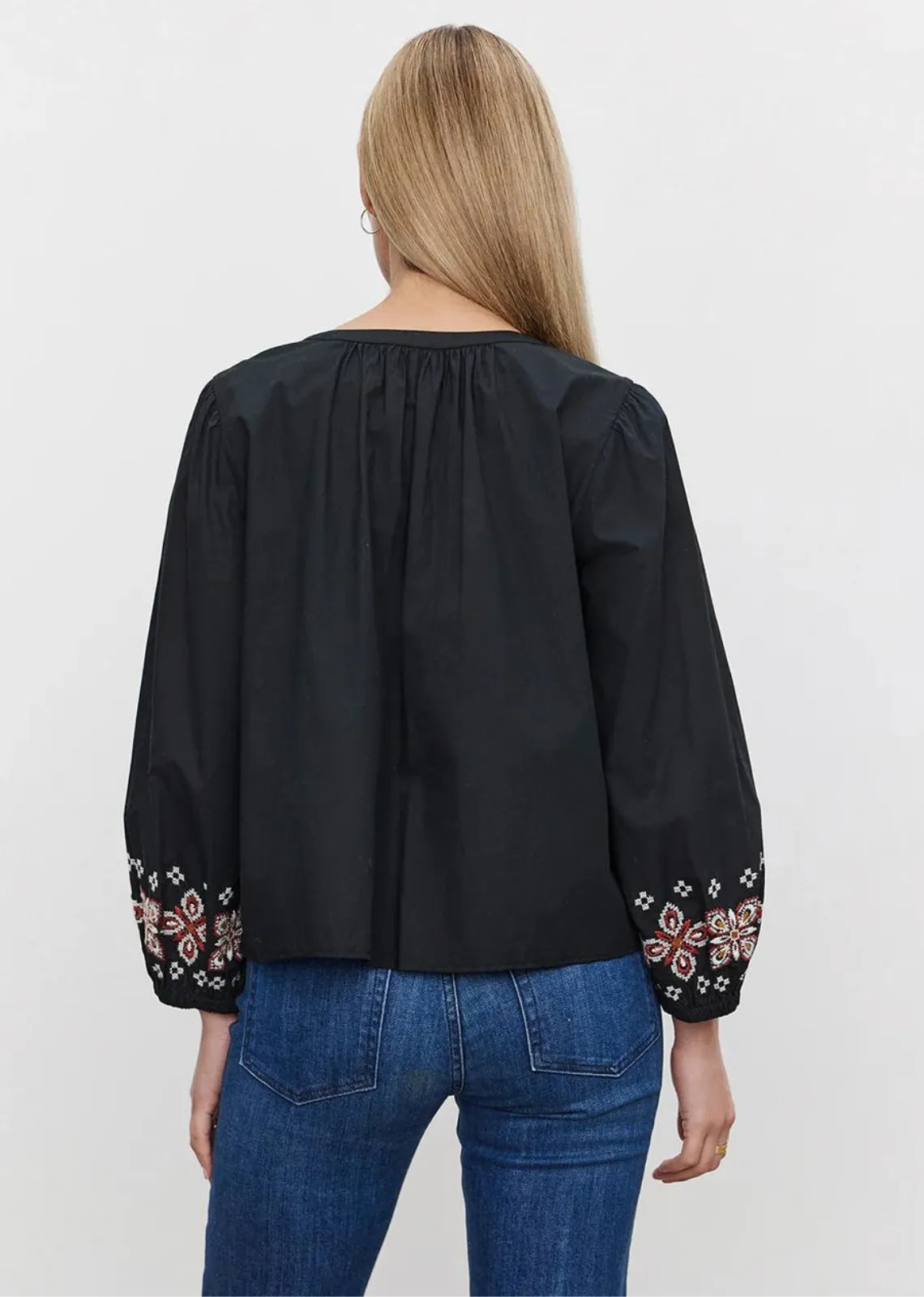 Velvet Paola Embroidered Top