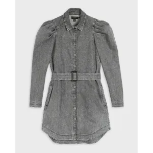 Women Wmd-Pasccal-Denim Shirt Dress - Mid-Grey