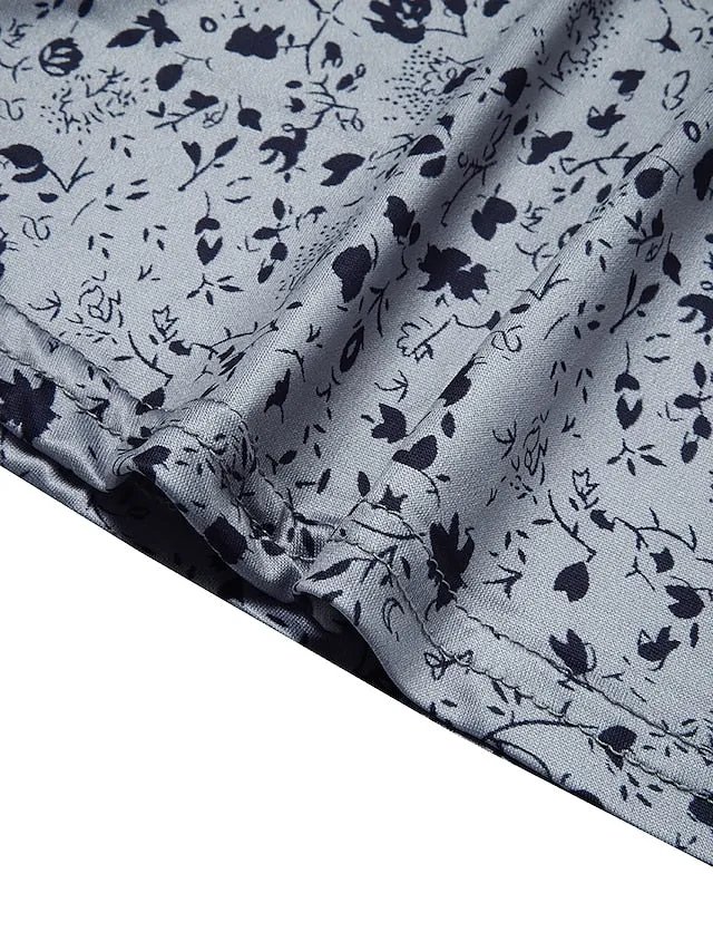 Women's Plus Size Casual Dress Floral Crew Neck Print Sleeveless Spring Summer Casual Short Mini Dress Casual Daily Dress